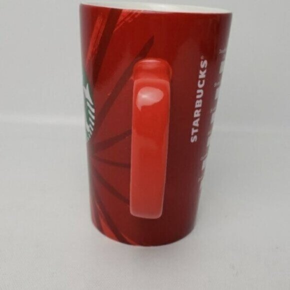 Starbucks Red Tall Coffee Tea Mug 16 Ounce 2014 - Picture 4 of 9